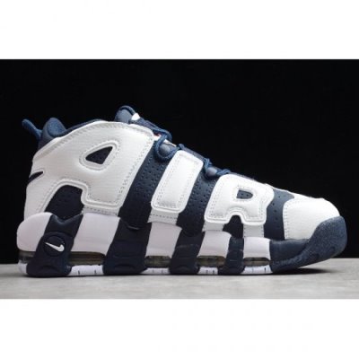 Nike Erkek Air More Uptempo Beyaz / Lacivert Spor Ayakkabı Türkiye - CFYKYIA2